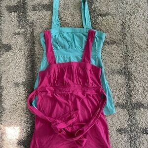 Charlotte Russe tanks tops blue and pink selling together